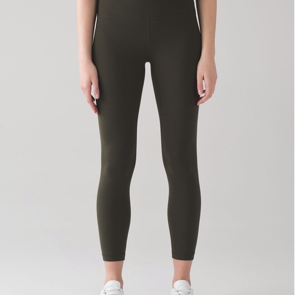 Lululemon align 7/8 olive leggings - Picture 1 of 2